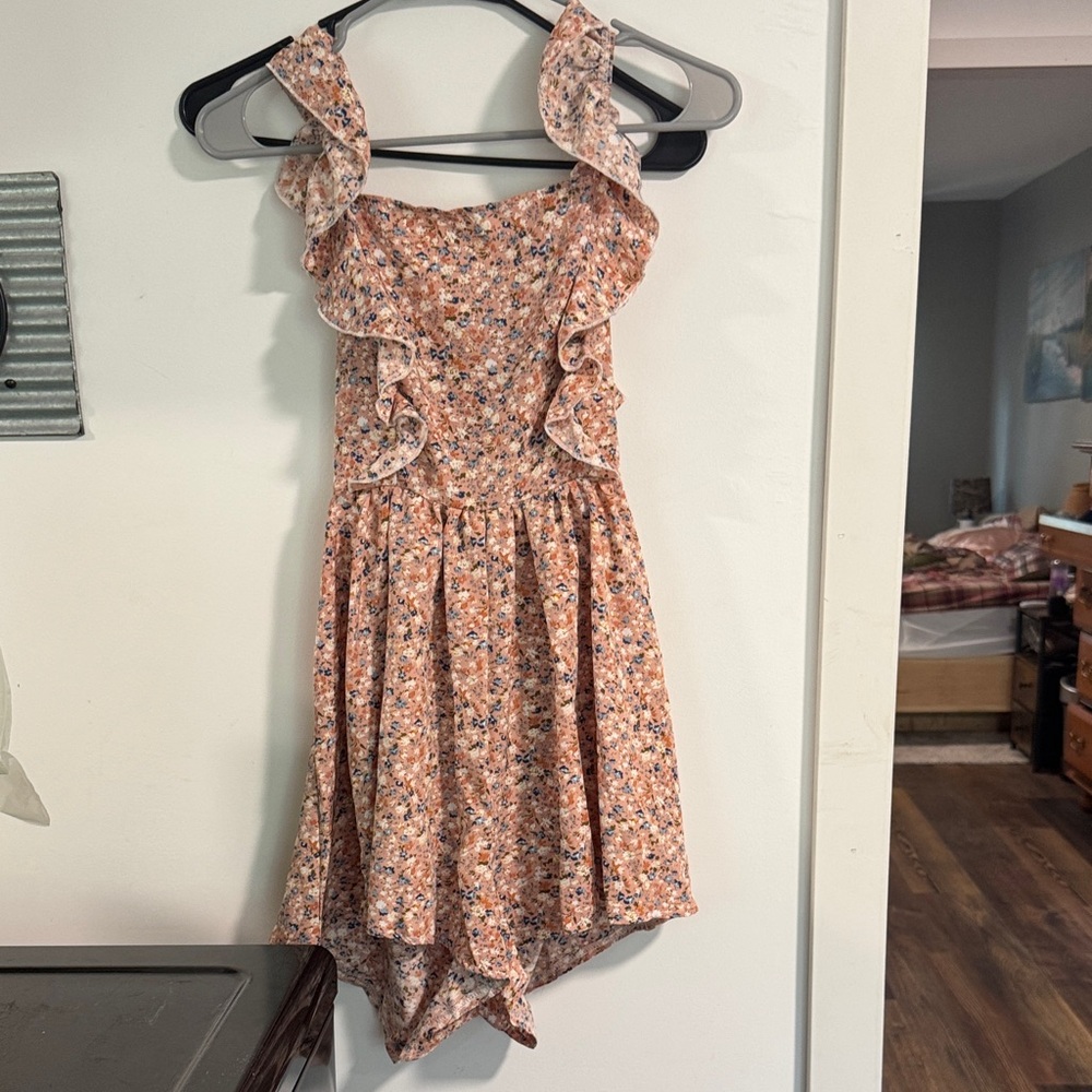 Floral Ruffle Romper
